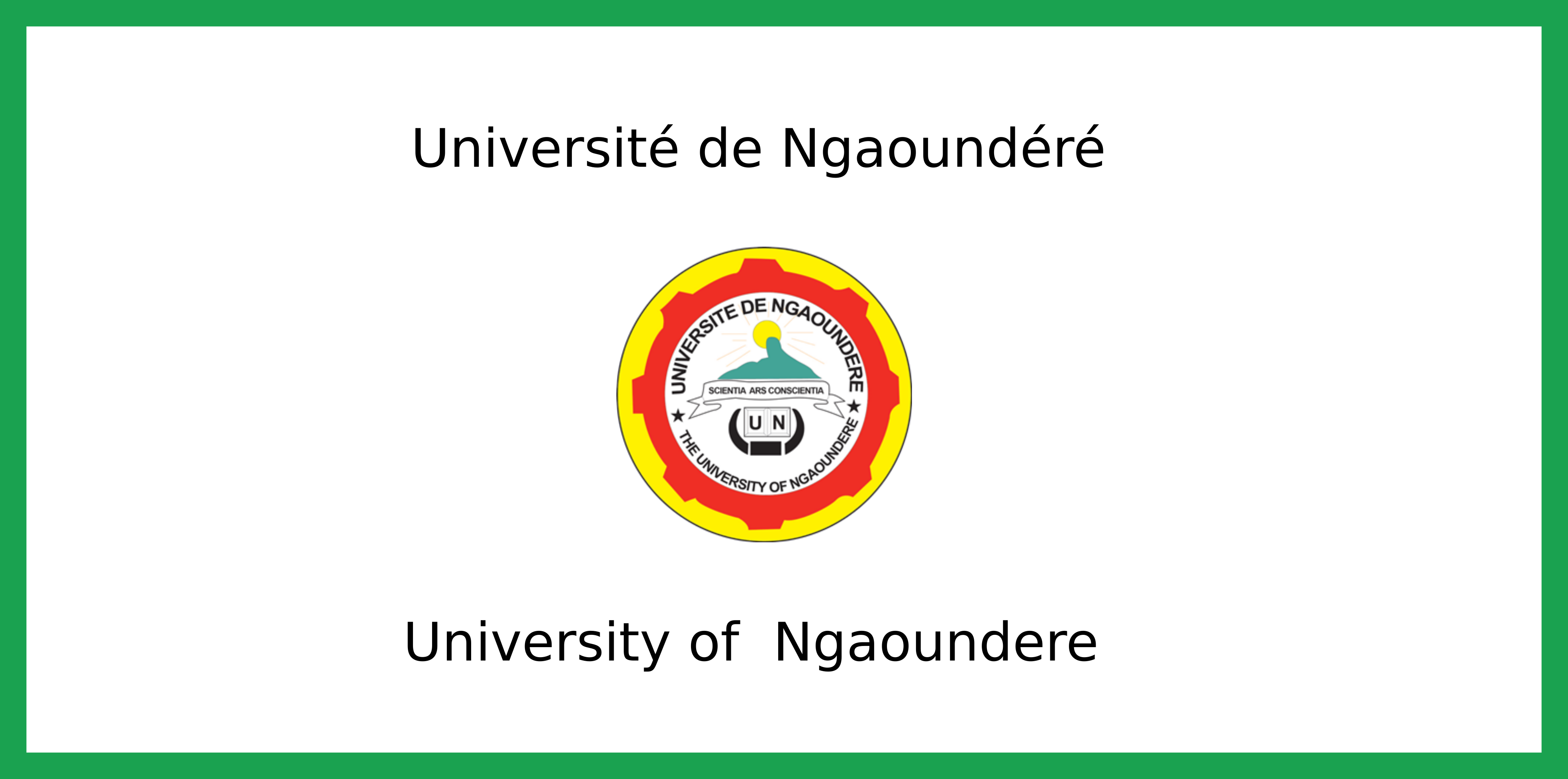 Résultats d'admission au concours d'entrée à la Faculté des Sciences de l'Université de Ngaoundéré 2022
