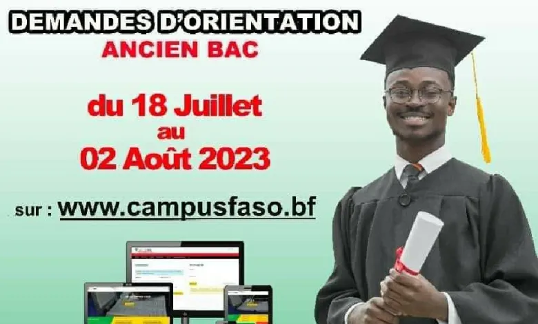 www.campusfaso.bf: Demande d'orientation ancien BAC au Burkina Faso